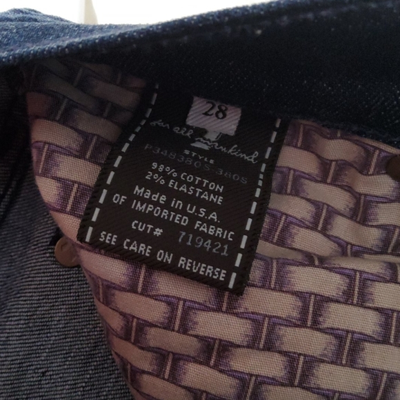 7 for all mankind cropped dojo size 28 vguc - Picture 8 of 8